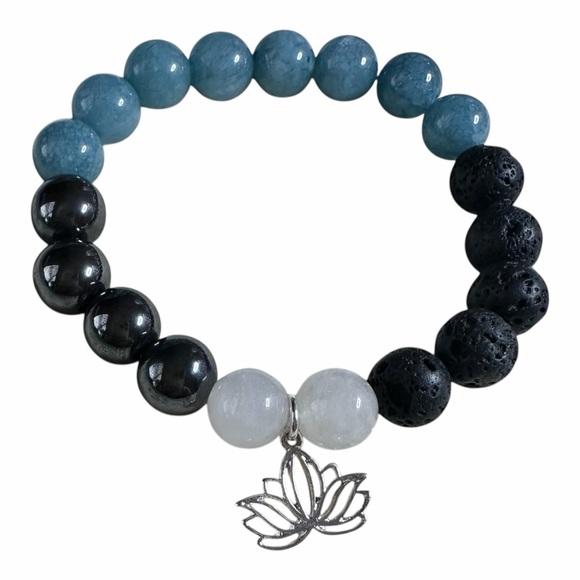 🌊Ocean Calm – Aquamarine Harmony Bracelet - Picture 4 of 10